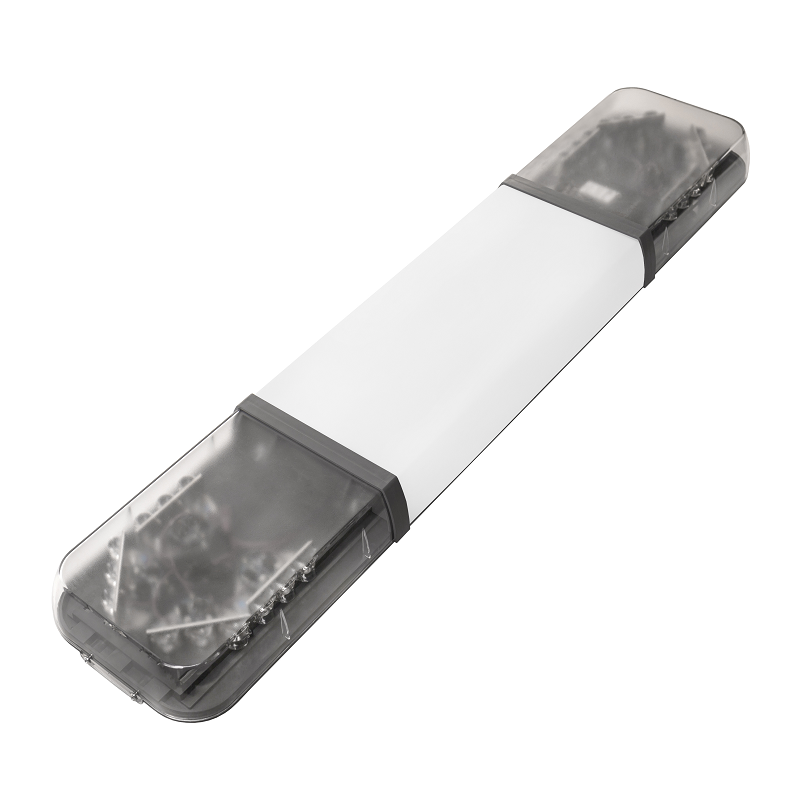 LED majáková rampa Optima 60 90cm, Modrá, bílý střed, EHK R65 - Barva: Modrá, Kryt: Barevný, LED moduly: 8ml