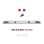 LED lightbar Optima 90/2P 140cm blue / red, ECE R65