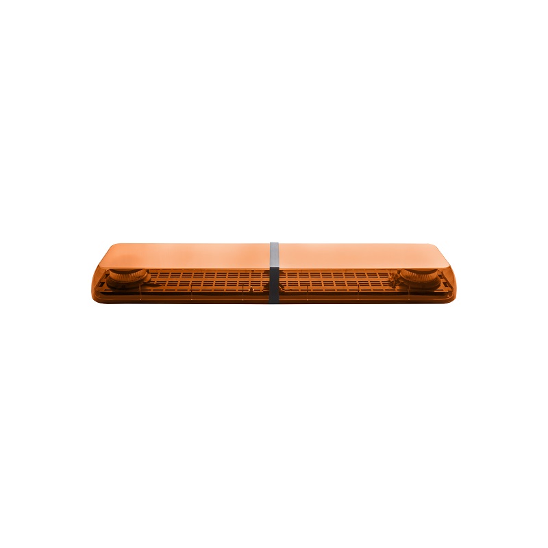 Iný pohľad na oranžovú LED svetelnú rampu Optima Eco90, délky 90cm, výšky 9cm, 12/24V, R65 od výrobca P.P.H. STROBOS