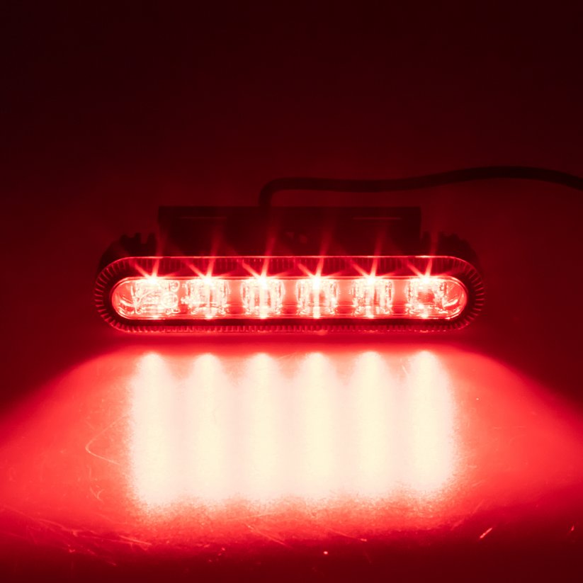 PROFI externé LED výstražné svetlo, červené, 12-24V