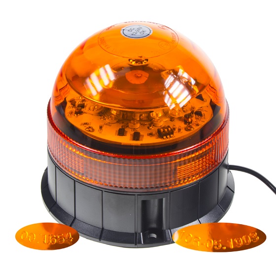 Iný pohľad na oranžový LED maják wl85 od výrobca YL
