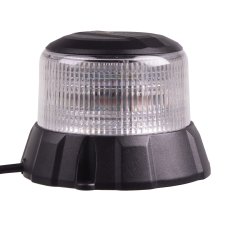 Robustní modro-červený LED maják, magnet, černý hliník, 48W, EMC R10