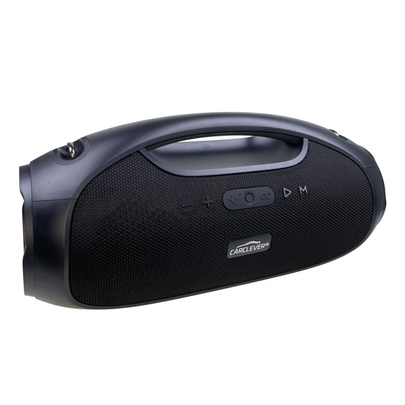 CARCLEVER bezdrátový Bluetooth reproduktor 120 W, IPX6, USB, AUX, MIC, RGB