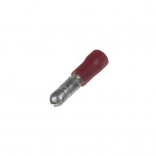 Circular plug 4,0 mm red, 100 pcs