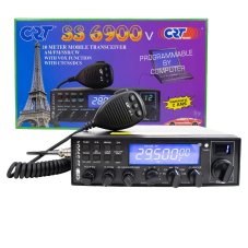 Radio amateur station CRT SS 6900 VOX CB, AM, FM, USB, SSB, CW, PA, 28-29.7Mhz, ASQ, RF Gain, Roger Beep, 12V, programmable