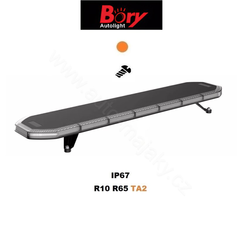 LED rampa 1040mm, oranžová, 12-24V, ECE R65