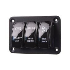 Panel s 3x spínačmi Rocker 12/24V