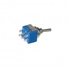 Two-way toggle switch 2x6A/12V, 2x3A/220V