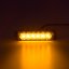 SLIM externé výstražné LED svetlo, oranžové, 12-24V, ECE R65