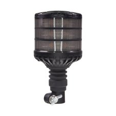 LED beacon, 12-24V, 24xLED orange, on holder, smoke, ECE R65