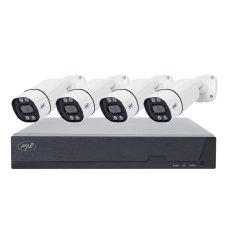 PNI House IPMAX POE 8 video surveillance kit, NVR with 4 POE ports and 4 8MP IP cameras, IP66