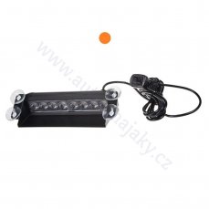 LED predátor vnitřní oranžový 12-24V, 8X 3W