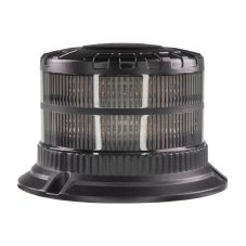 LED beacon, 12-24V, 16xLED amber, pevná montáž, smoked lens, ECE R65