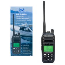 Portable marine radio station PNI DS890 88 channels, 10 weather channels, adjustable Squelch, Roger Beep, Dual Watch, Scan, Call, NRC, 1800 mAh battery, IP67