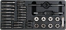 Drawer insert - set of 35 pieces of steel taps