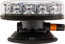 LED maják modrý 12/24V, vakuový držák 140Km/H, 12x LED 3W, R65