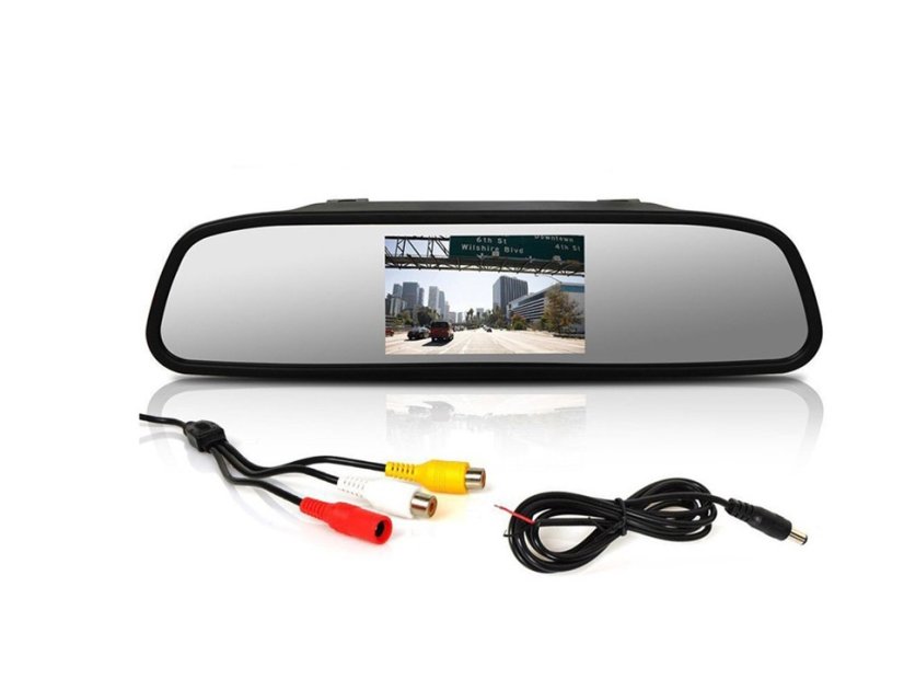 LCD monitor 4,3" na zrkadlo