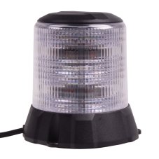 Robustní modro-červený LED maják, černý hliník, 96W, EMC R10