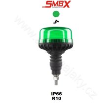 LED maják, 12-24V, 36xLED zelený, na šroub, ECE R10