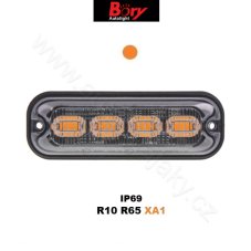 PREDATOR 4x4W LED, 12-24V, oranžový, ECE R65