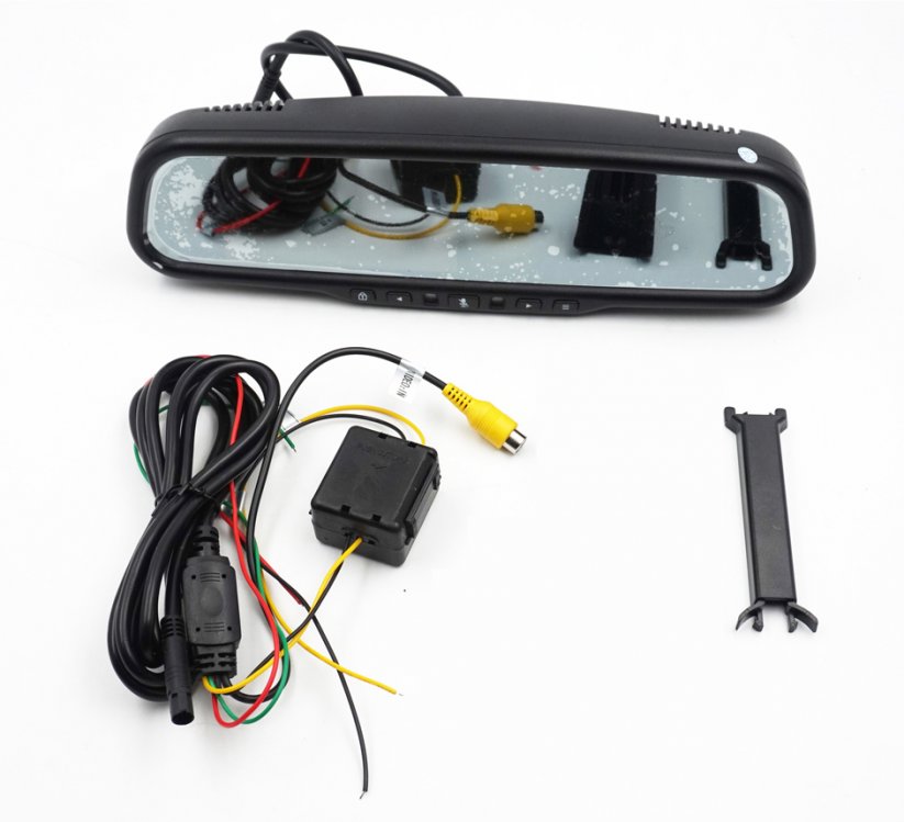 4.3" LCD monitor with UHD DVR camera in mirror for OEM mounting
