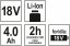 Náhradná batéria 18V Li-Ion 4,0 AH (YT-82782, YT-82788,YT-82826, YT-82804)