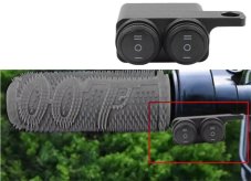 Motorcycle light/predator/sound system switch