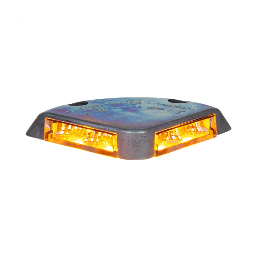LED rohové výstražné svetlo pre plošiny, 12-36V, 4x1,5W, oranžová