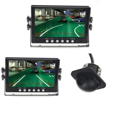 Miniature external NTSC camera with dynamic guidelines