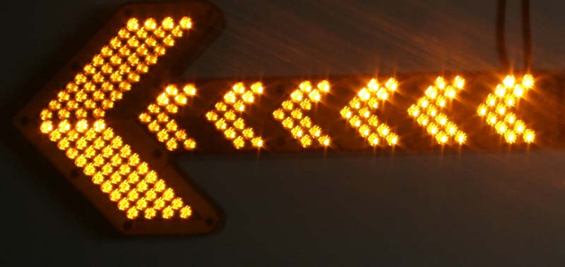 LED Smerové prídavné svetlá, oranžová, 600mm