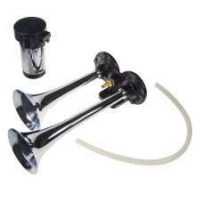 Chromová 2tónová fanfára 290/227 mm, 12 V