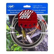 Bezpečnostní kabel PNI Smart Lock, 2 m, zámek s kódem