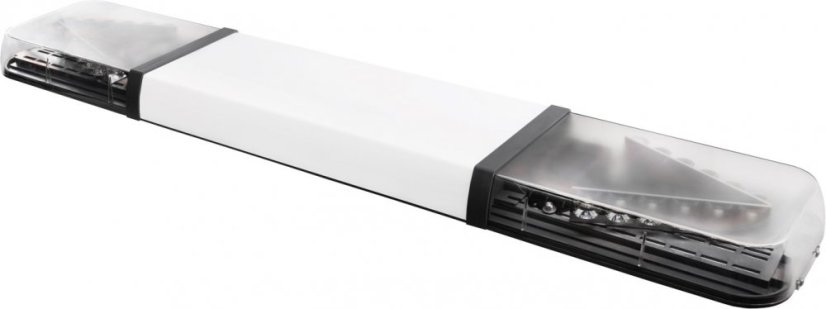 LED majáková rampa Optima 60 110cm, Oranžová, bílý střed, EHK R65 - Barva: Oranžová, Bílý střed: Ano, Kryt: Barevný, LED moduly: 4ml
