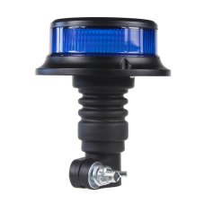 LED maják modrý 12/24V, montáž na držiak, LED 18X 1W, R65