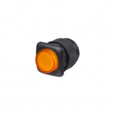 Tlačítko mini oranžové, kulaté 3 A / 250 V