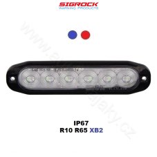 PROFI SLIM výstražné LED světlo vnější, modro-červené, 12-24V, ECE R10