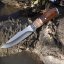 PNI Hunting H100 - hunting knife, 215 mm long, with sheath
