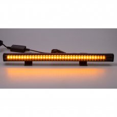 Gumové výstražné LED světlo vnější, oranžové, 12/24V, 340mm