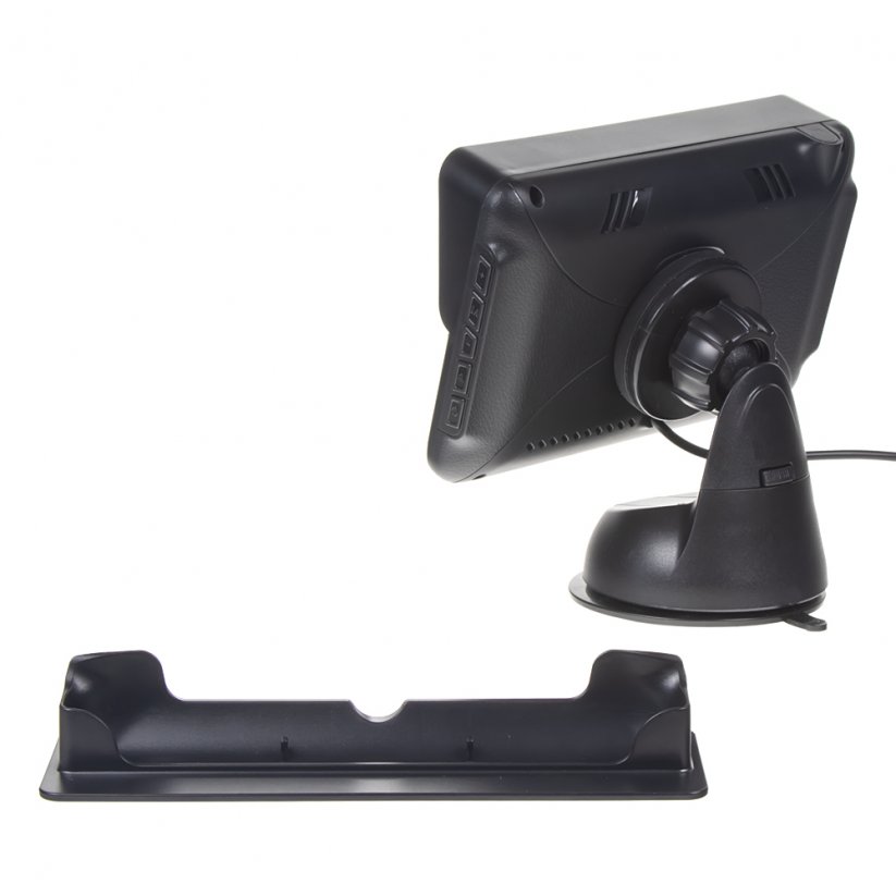 LCD monitor 5" černý na palubní desku nebo držák s přísavkou