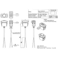 2x USB zásuvka 12/24V, 4,2A