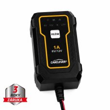 CARCLEVER compact battery charger 6 V/1 A and 12 V/1 A + 12 V LiFePO4