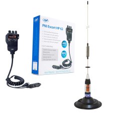Sada radiostanice PNI Escort HP 62 CB, ASQ, RF Gain a anténa PNI ML70 CB se 145 mm