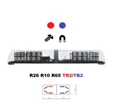 LED svetelná rampa Optima 90/2P 60cm, Červeno-modrá, EHK R65