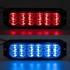 PROFI výstražné LED světlo vnější, červeno-modré, 12-24V, ECE R10