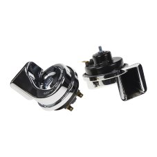 Worm horns 12V chrome