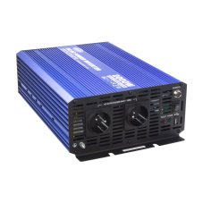 Sine wave voltage converter from 24/230V + USB, 2000W