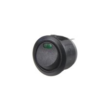 Switch round 20A green LED Switch round 20A green LED