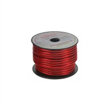 Kabel 10 mm, červeně transparentní, 25 m balení