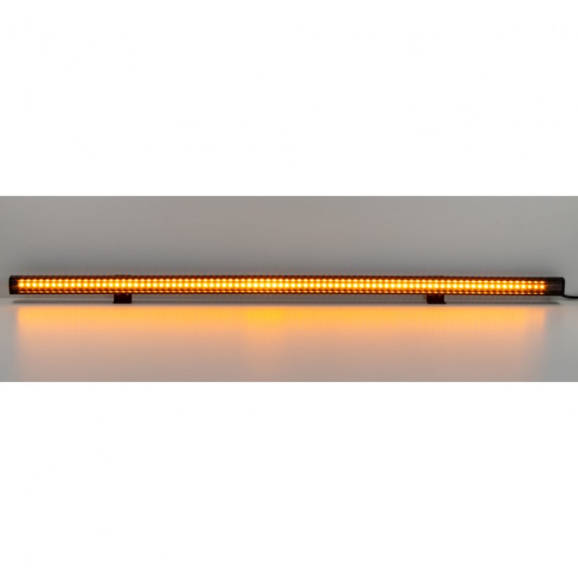 Rubber LED warning light outside, orange, 12/24V, 740mm