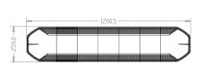 LED rampa 1200mm, oranžová, 12-24V, ECE R65, ovladač
